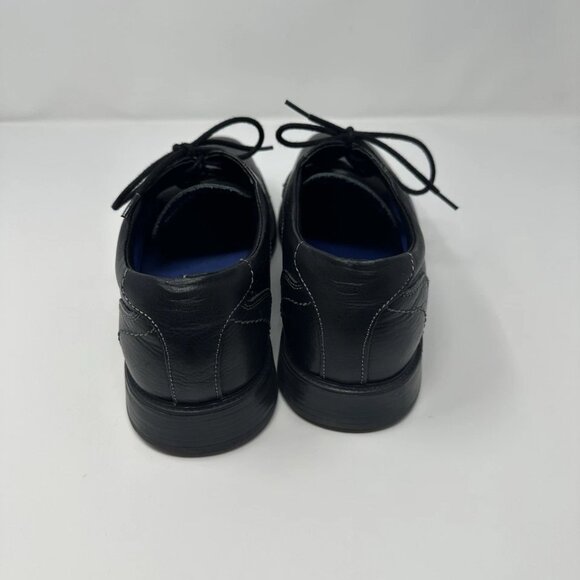 Mens Size 10.5D 10.5 D Florsheim Leather Cap Toe Oxford Black Dress Shoes main image 7